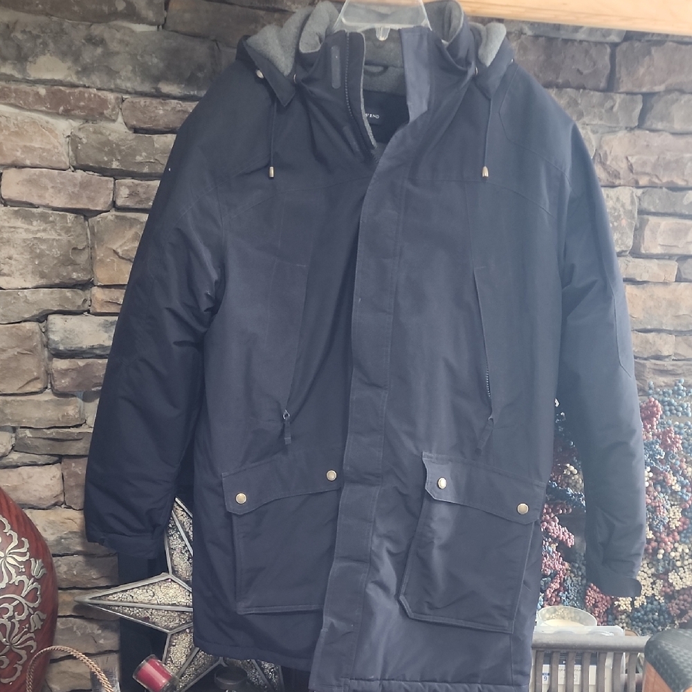 SALE💫Lands' End Navy Blue Thick Winter Jacket Sz L